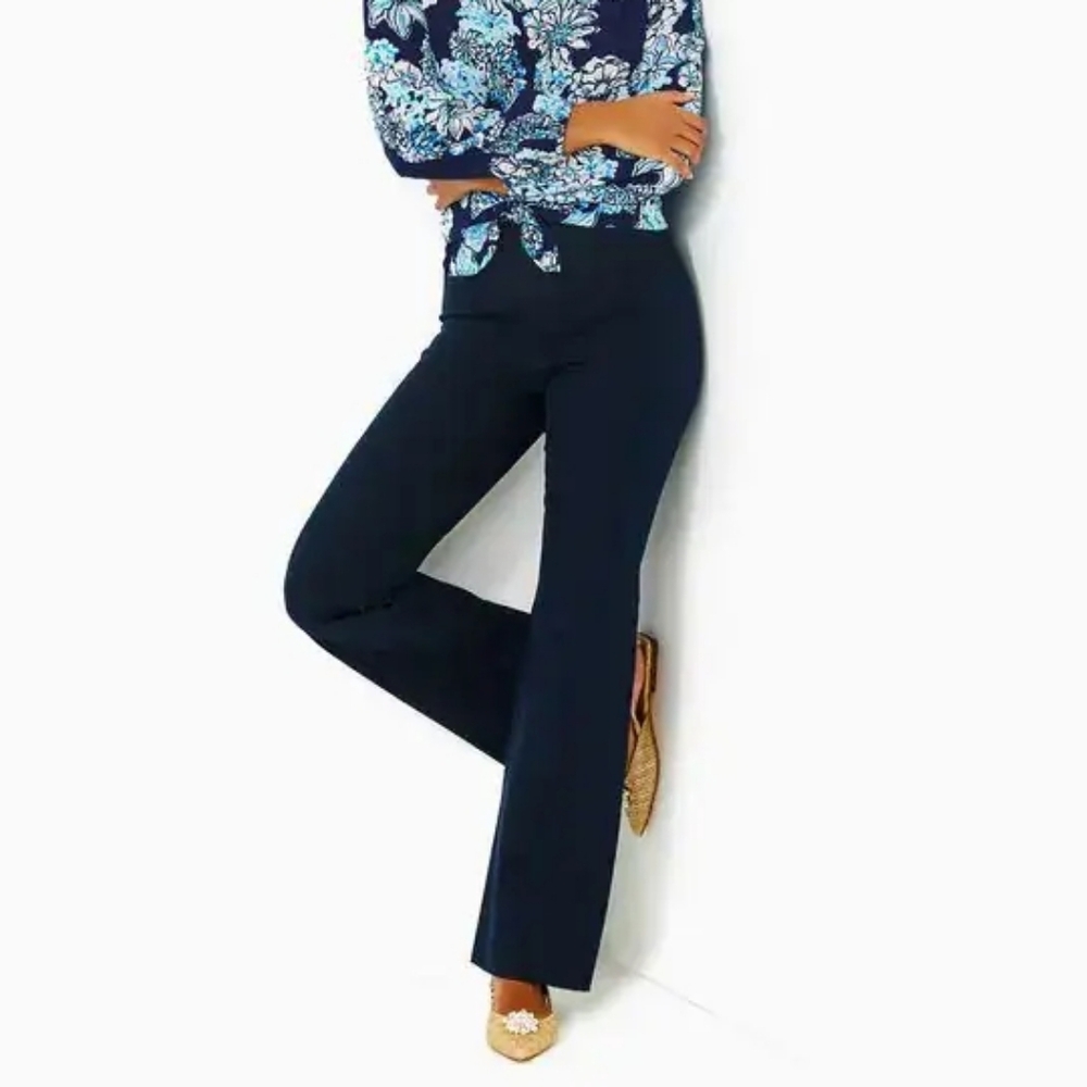 Lilly Pulitzer 33" Merrinn Bi-Stretch Bootcut Pants Size 12